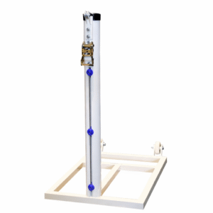 INFINITE SPORT – Jeu de 2 Poteaux de Tennis Transférables Aluminium Nervuré Ø 90mm – Base Mobile à Roulettes