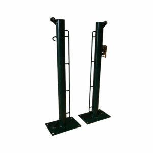 Poteaux de Tennis Fixes Ronds Ø 80mm Base à Visser | Lot de 2 – Infinite Sport