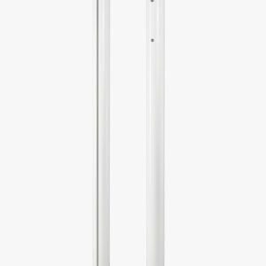 INFINITE SPORT – Paire de Poteaux de Tennis Aluminium Rond Ø 83mm Laqué Blanc – Treuil à Crémaillère Intérieur Incorporé – Installation à Fourreaux