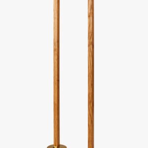 INFINITE SPORT – Paire de Poteaux de Simple Tennis Bois Frêne Traité Carré 33mm – Embase Laiton & Support Câble en U – Norme FFT