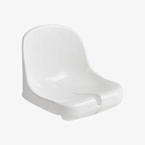 INFINITE SPORT - Coque Renforcée PVC Blanc Anti-UV – Chaise d'Arbitre Acier & Alu, Siège Tribune