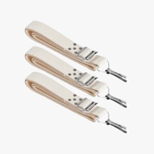INFINITE SPORT – Lot de 3 Régulateurs de Filet Tennis Gamme Prestige Coton – Boucle Métallique & Mousqueton Chromé