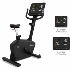 Vélo Droit Commercial SHUA S2+ Series Upright Bike SH-B9100UT – Écran Tactile 21.5" ou 15.6" | Infinite Sport